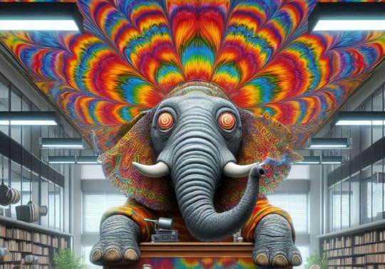 A hallucinating elephant