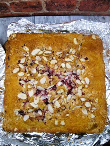 Bready or Not Original: Raspberry-Almond Snack Cake