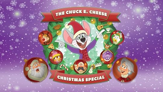 The character poster for The Chuck E. Cheese Christmas Special