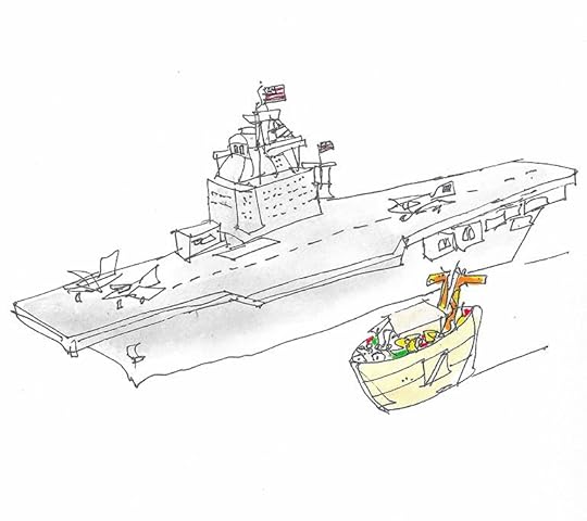 Noah's ark compared to a streamliner