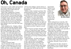 Editorial by Mike Baker of TheHighlander