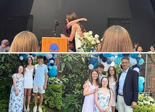 collage of photos from Marilee's 8th grade grad