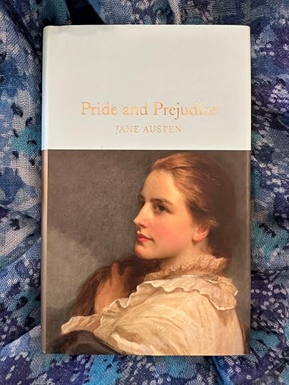 Pride and Prejudice cover, featuring a painting of a young woman