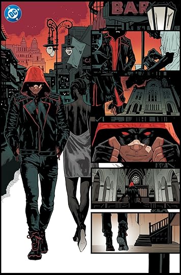 Interior pages from Red Hood #1 by Jeff Spokes.