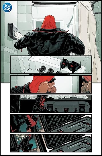 Interior pages from Red Hood #1 by Jeff Spokes.