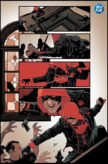 Interior pages from Red Hood #1 by Jeff Spokes.
