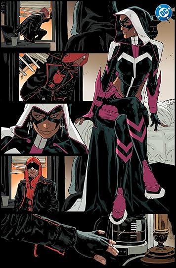 Interior pages from Red Hood #1 by Jeff Spokes.