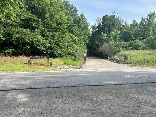 View of the Nickel Plate Trail from the Peru, IN parking area