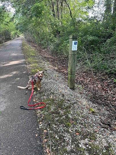 2 Mile marker on Nickel Plate trail
