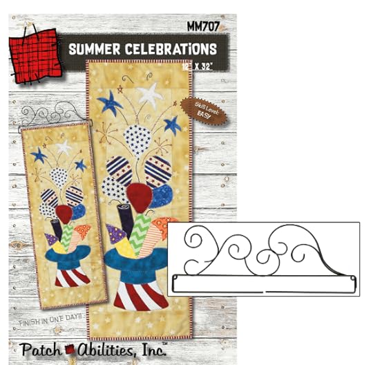 Patch Abilities Summer Celebrations Wall Hanging Pattern and Quilt Hanger Set