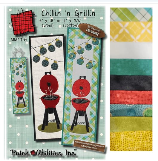 Patch Abilities Chillin 'N Grillin Hall Hanging Pattern and Fabric Set