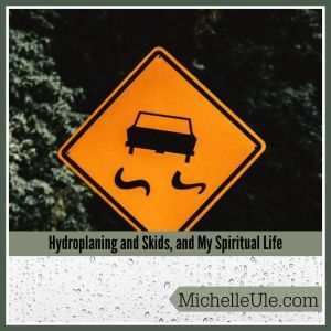 Hydroplaning and skids sign