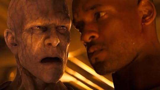 Will Smith gets stared at by a creature in I Am Legend.