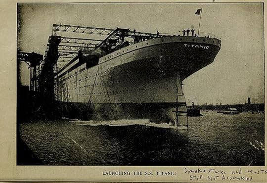 The Titanic while under construction