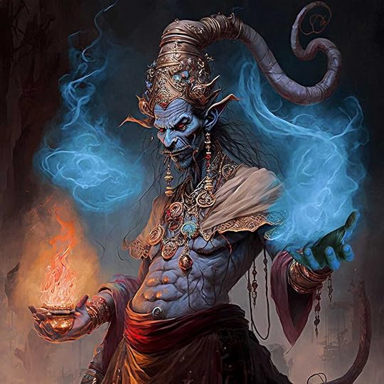 ai generated, genie, magic, fantasy, male, flame, smoke, animation, fiction, genie, genie, genie, genie, genie