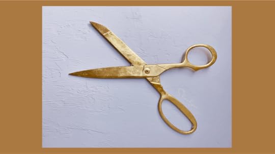wall art scissors representing budget cut
