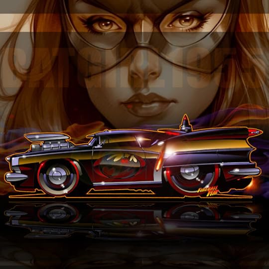 1955 Automotive Pop Culture Movie and TV Car Art by Fireball Tim Garage