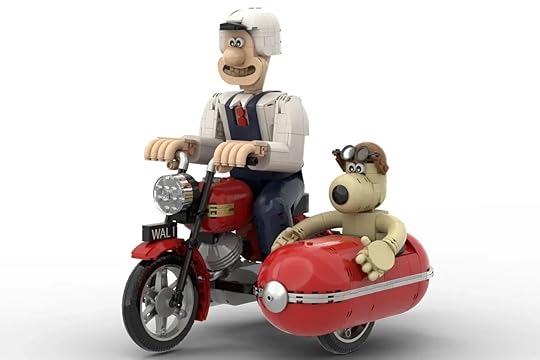 LEGO Ideas Wallace u0026 Gromit set side view.