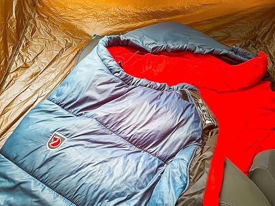 how to stay warm while camping - sleeping bag
