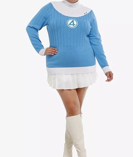 Her Universe Marvel The Fantastic Four: First Steps Sue Storm Uniform Girls Sweater Plus Sizen