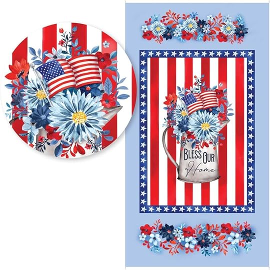 Faith, Family, Freedom Patriotic fabric by Nicole DeCamp for Kanvas Studios and Benartex Designer Fabric is available from Nancy Zieman Productions at ShopNZP.com