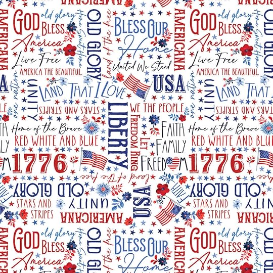 Faith, Family, Freedom Patriotic fabric by Nicole DeCamp for Kanvas Studios and Benartex Designer Fabric is available from Nancy Zieman Productions at ShopNZP.com