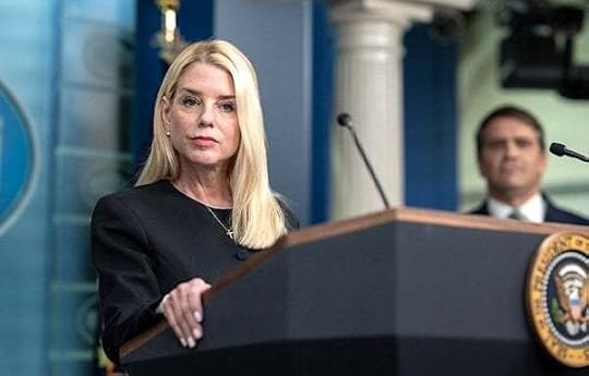President Donald Trump holds a press conference with U.S. Attorney General Pam Bondi and Deputy Attorney General Todd Blanche in the James S. Brady Press Briefing Room on Friday, June 27, 2025. (Official White House photo by Molly Riley)
