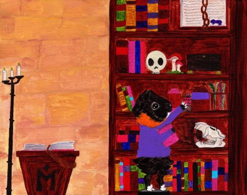 Rachel E Smith guinea pig painting Merricat