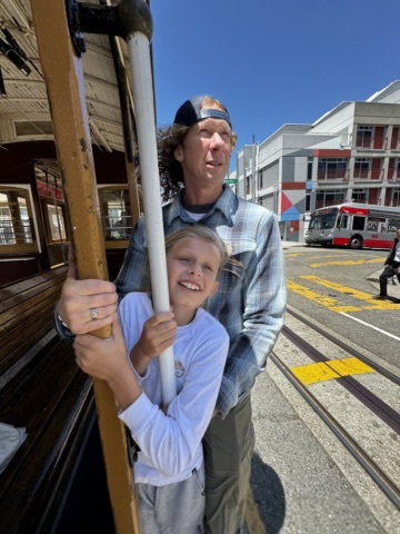 riding the SF trolley