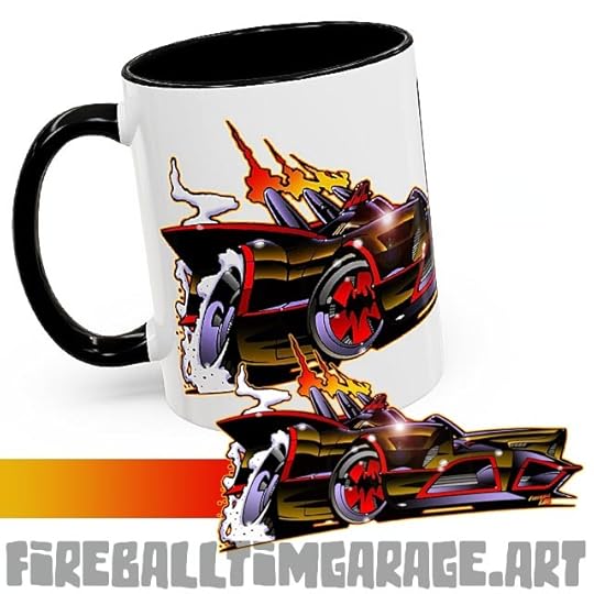 Automotive Pop Culture Movie and TV Car Art and Coloring Books by Fireball Tim Garage