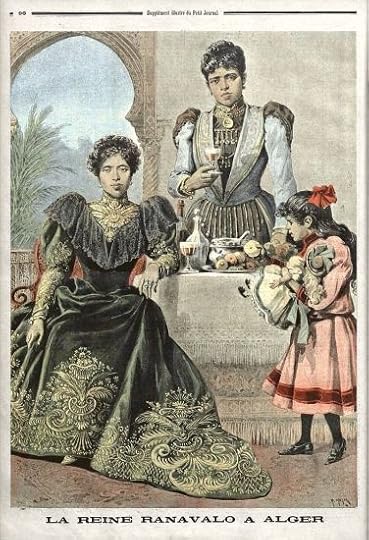 Queen Ranavalona III in exile in Algiers, with her aunt Ramasindrazana and her niece Marie-Louise
