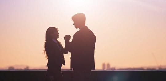 Rooftop scene in Head Over Heels