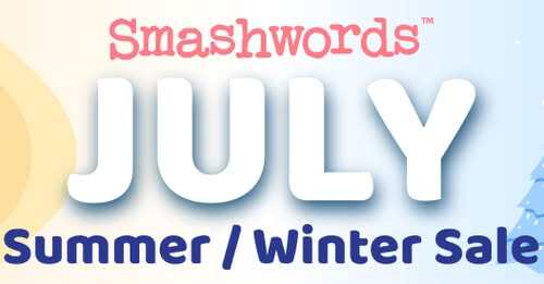 a promotional graphic, Smashwords July Summer/Winter Sale