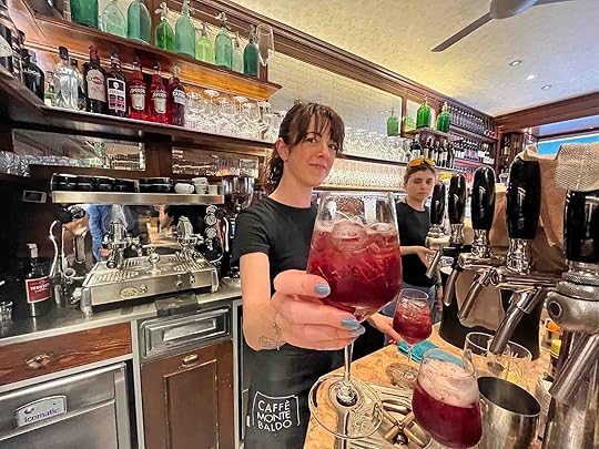 Verona spritz at Caffe Monte Baldo