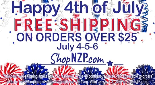 ShopNZP.com FREE Shipping on Orders over $25 July 4, 5, 6, 2025 at Nancy Zieman Productions 1000 x 550