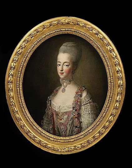 Portrait of Marie Antoinette, Queen of France, in a court dress. Oil painting by François Hubert Drouais, 1773