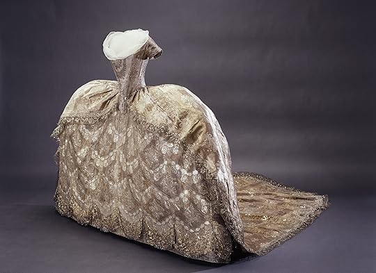 Wedding gown of Duchess Hedvig Elisabeth Charlotta (later Queen of Sweden).