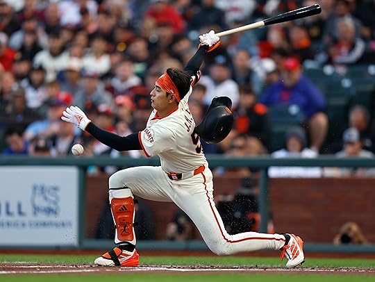 San Francisco Giants’ Jung Hoo Lee (51) hits a ball...