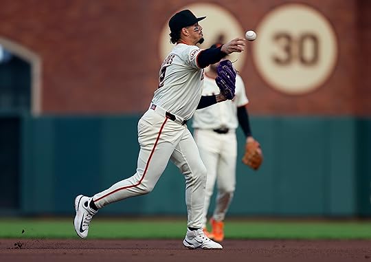 San Francisco Giants’ Willy Adames (2) throws to first for...