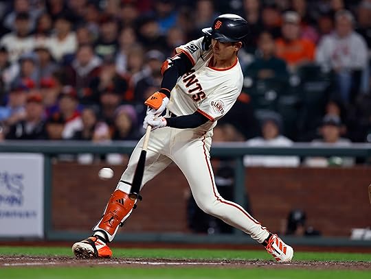 San Francisco Giants’ Jung Hoo Lee (51) grounds into a...