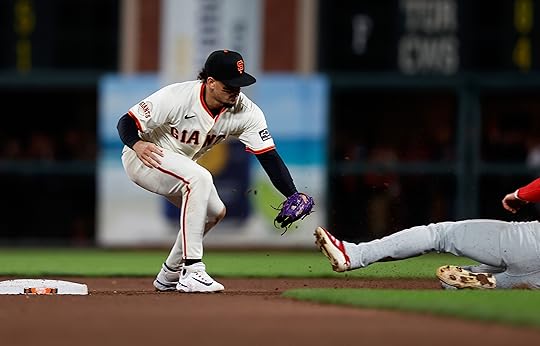 San Francisco Giants’ Willy Adames (2) tags Philadelphia Phillies’ Max...