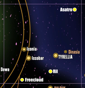 A sector of Space around Iconia and Tyrellia
