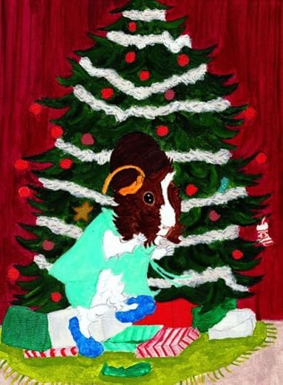 Rachel E Smith guinea pig painting Snuffy Davenport