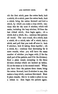 Shell Pattern Manchettes Watts-Ladies' Knitting and Netting Book 1st series 5th edition 1840 2
