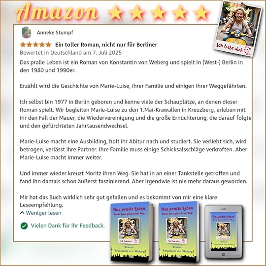 Das pralle Leben - 5 Sterne auf Amazon