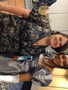 Kristi Hunter and I enjoying the music.