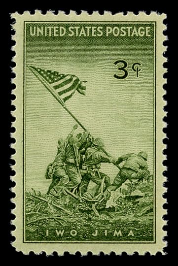 US 3¢ postal stamp, 11 July 1945 (US National Postal Museum: 1980.2493.2969)