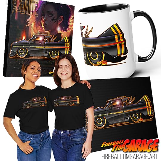 Automotive Pop Culture Movie and TV Car Art by Fireball Tim Garage