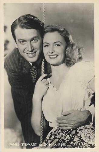James Stewart and Donna Reed in It's a Wonderful Life