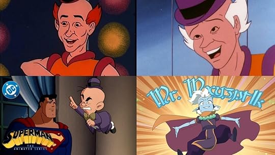 Mister Mxyzptlk in animation across the decades.